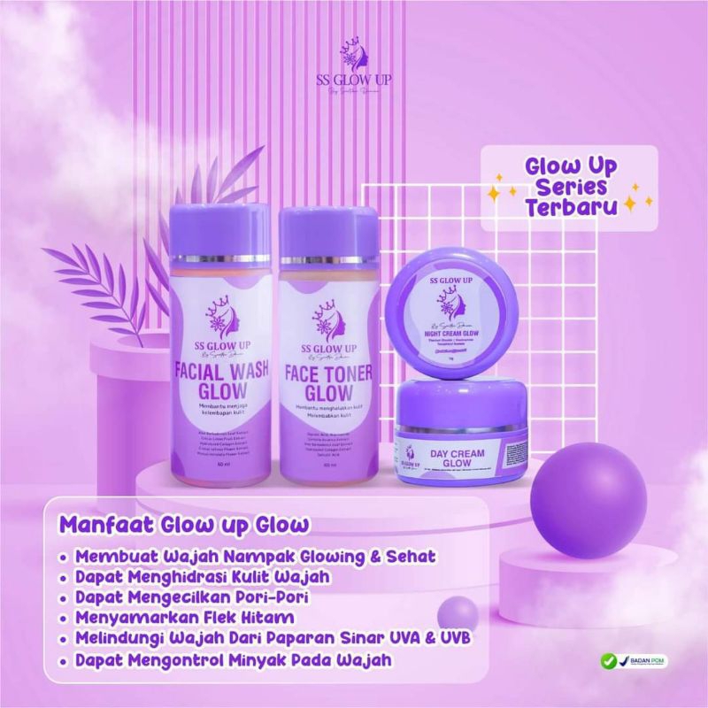 Paket Glow Up Perfect BPOM (Untuk Wajah Flek Hitam dan Kusam) SS Glow Up By Sartika Diman Skincare