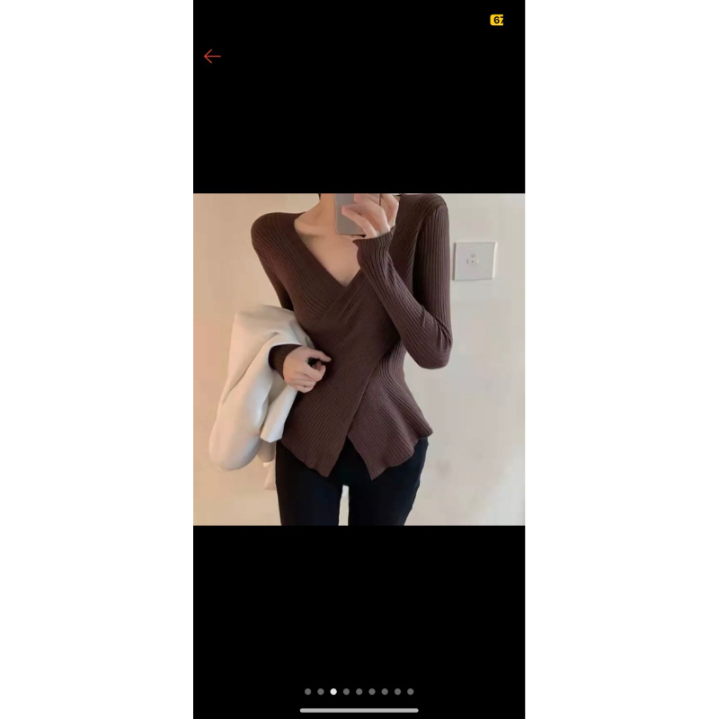 knit wrap top preloved