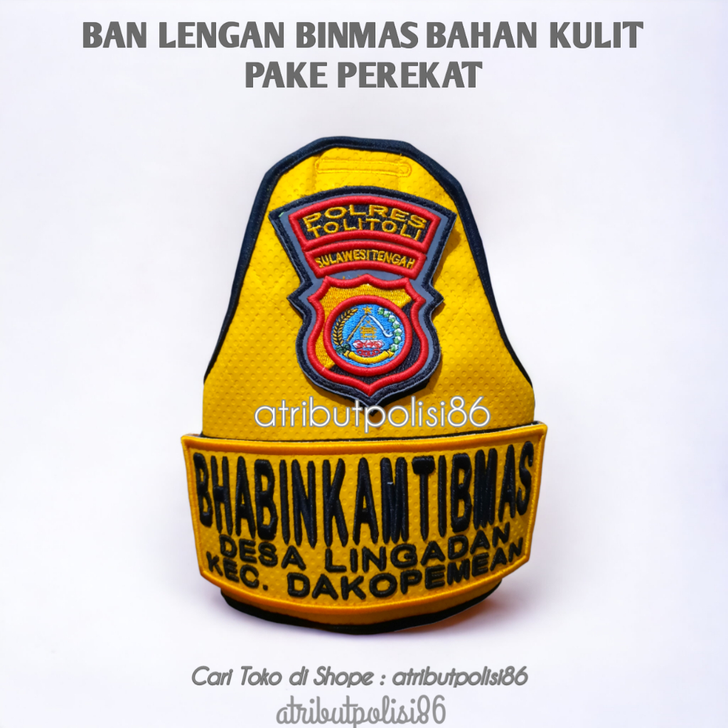 BAN LENGAN BHABINKAMTIBMAS BAHAN KULIT PREMIUM - BAN LENGAN BINMAS
