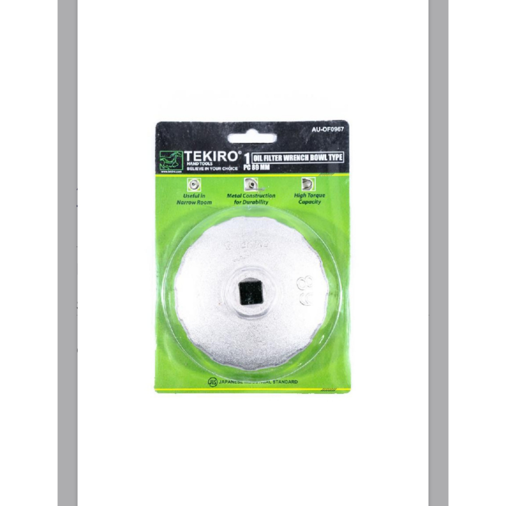 TEKIRO KUNCI OIL FILTER TIPE MANGKOK SEMUA UKURAN KOMPLIT