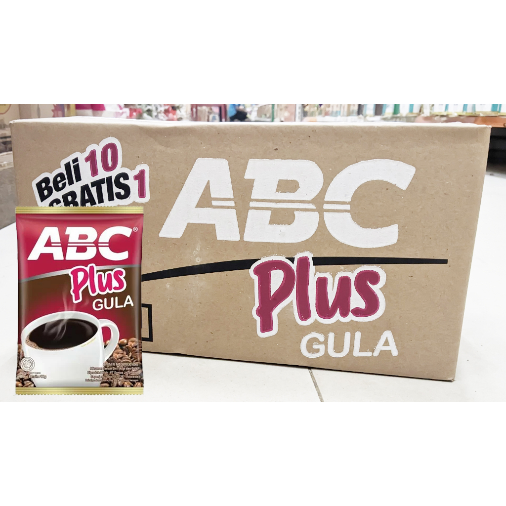 

Kopi ABC Plus Gula (1 dus isi 12 rtg=120 sachet)