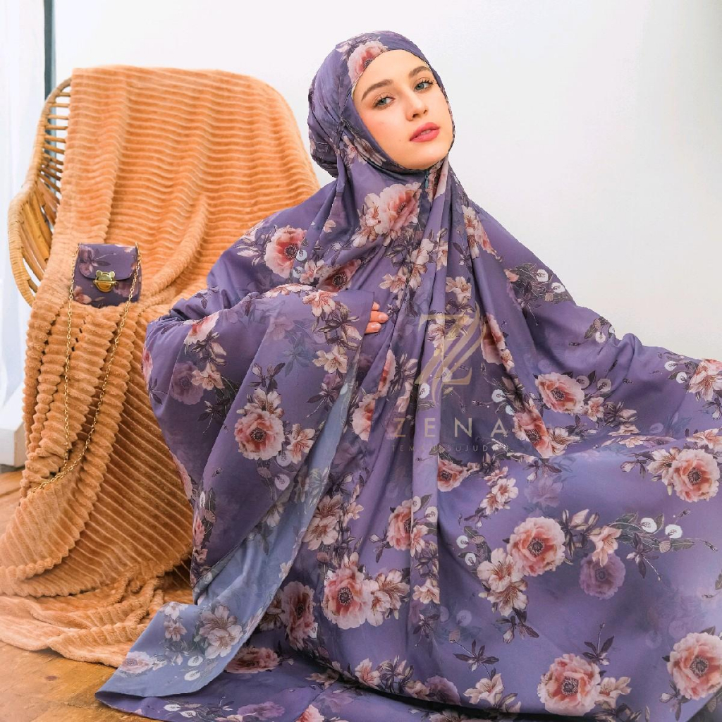 Mukena Maryam Travel Mini Motif Parasut Korea Premium by ZENA