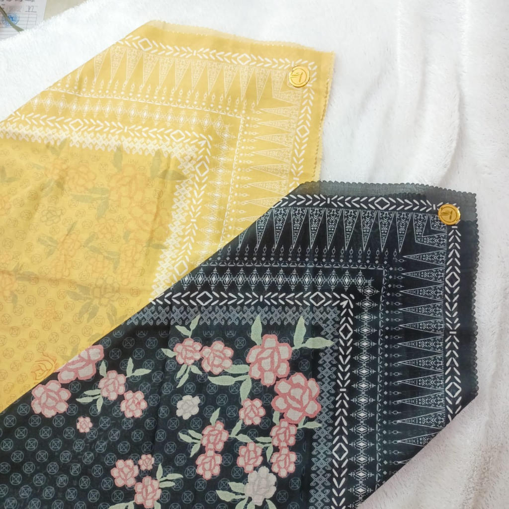 Jilbab Segiempat motif premium jumbo / Jilbab syar i/ kerudung segi empat motif jumbo