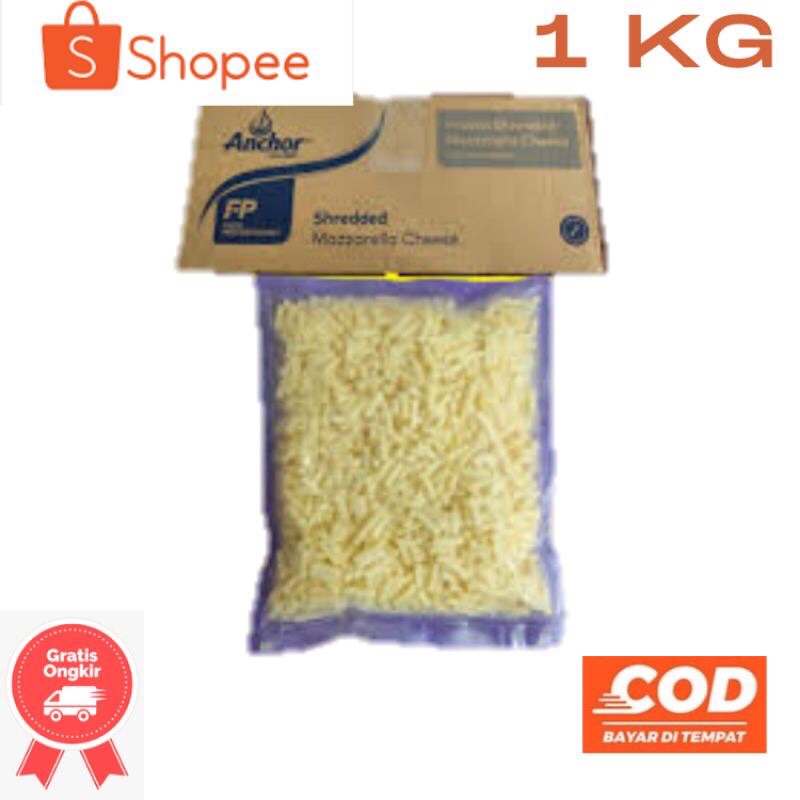 

MOZARELLA ANCHOR SHREDED KEMASAN 1KG
