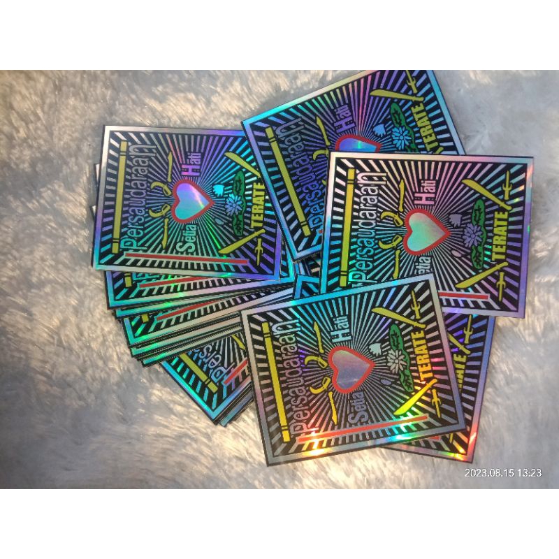 

STICKER PSHT HOLOGRAM PRINTING STIKER PERSAJDARAAN SETIA HATI TERATE
