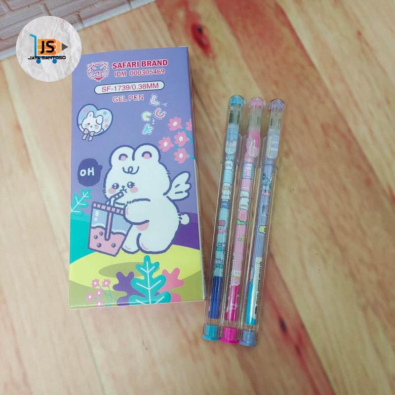 

Pulpen / Pen Gel Fancy Safari SF 1739 0.38mm / Bolpen Gel Lucu Safari SF 1739 / Bolpoin Gel Fancy Safari SF 1739 0.38mm