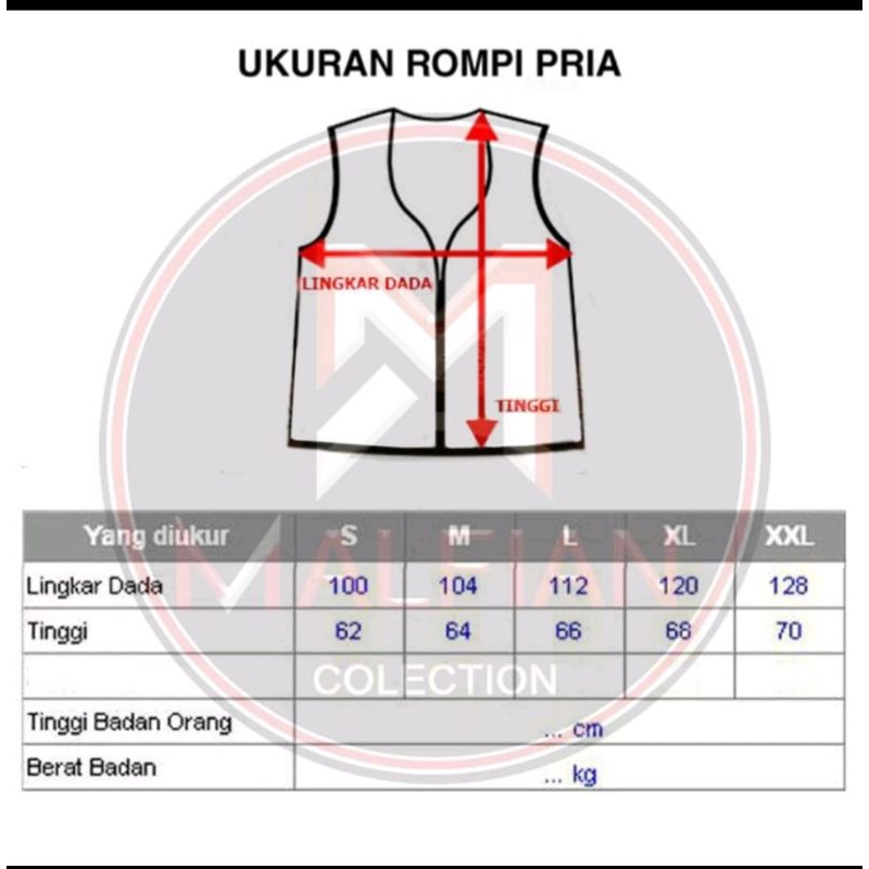 Rompi Pria Terbaru/Rompi Motor Pria murah/Rompi Pria Bisa COD