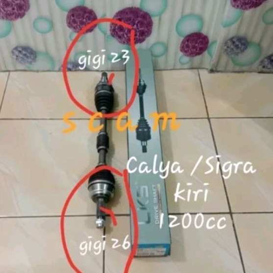 Drive Shaft Cv Joint Assy As Roda Depan Kiri Calya Sigra 1200cc