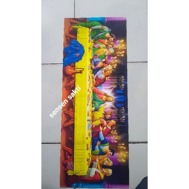 

100 Lembar Stiker Perjamuan 65cm x 23 cm Back Hitam Ungu