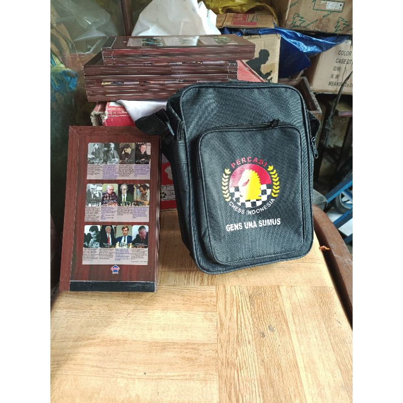 Tas catur untuk papan catur  lipat 4
