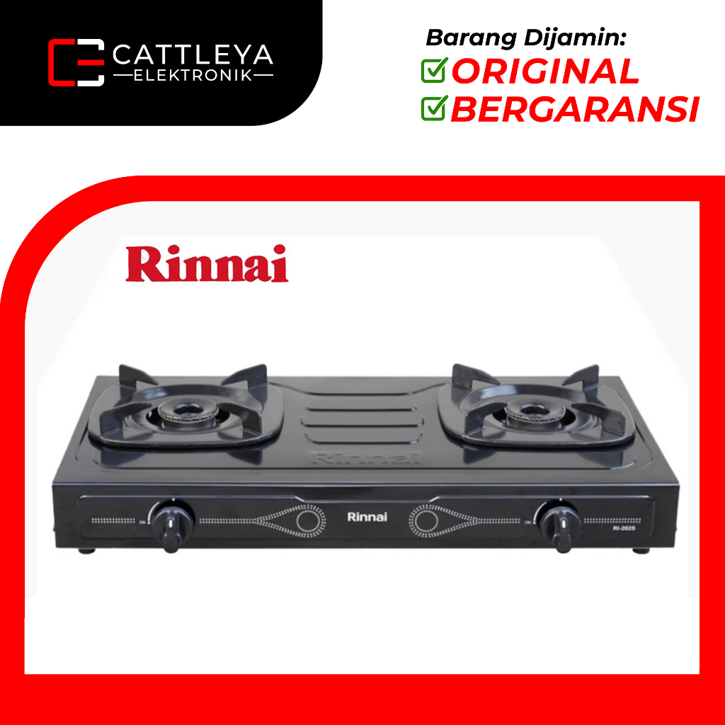 [COD] RINNAI KOMPOR RI 202S / RI-202S / RI202 S / RI 202 S (2 TUNGKU) GARANSI RESMI