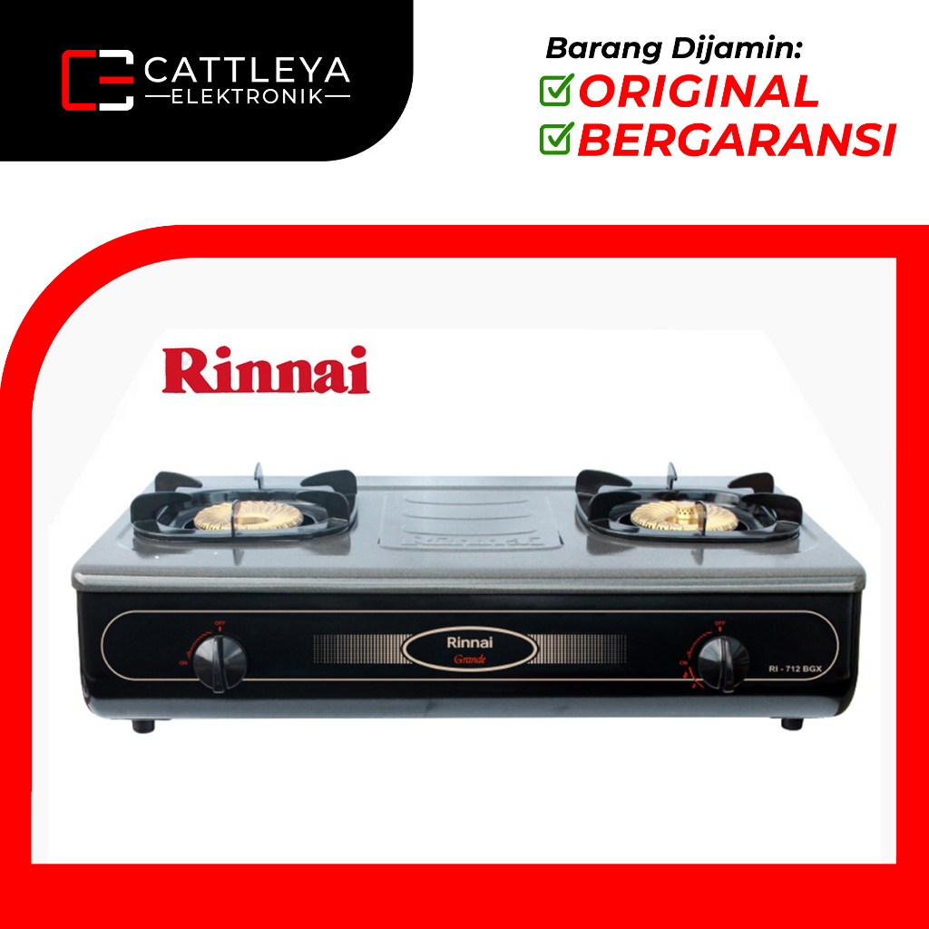 [COD] RINNAI KOMPOR RI 712TG / RI-712TG / RI 712 TG / RI712 TG (2 TUNGKU) GARANSI RESMI
