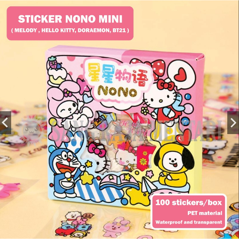 

(Isi 20 Lembar) Stiker 2D Waterproof, Stiker Kartun Korea