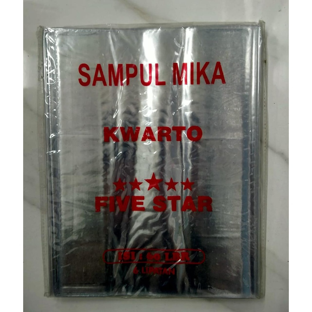 

SAMPUL BUKU / SAMPUL BUKU BENING / SAMPUL BUKU MIKA KWARTO ( PACK )