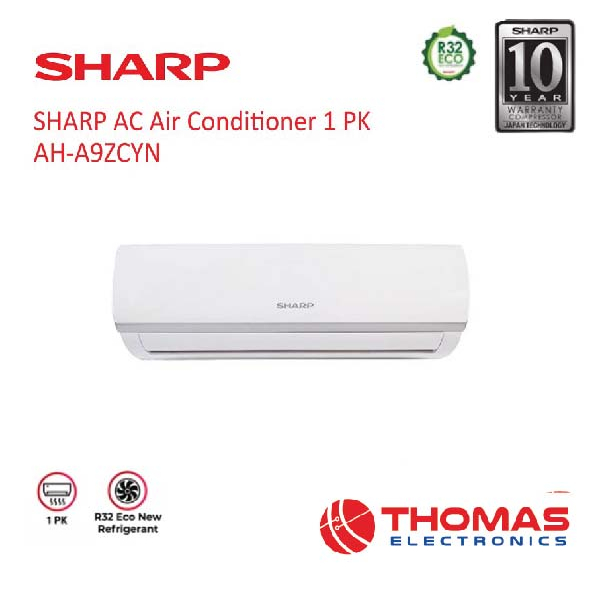 AC Sharp 1 PK AH A 9 ZCY Air Conditioner SPLIT STANDARD 1 PK AH A9ZCY GARANSI RESMI