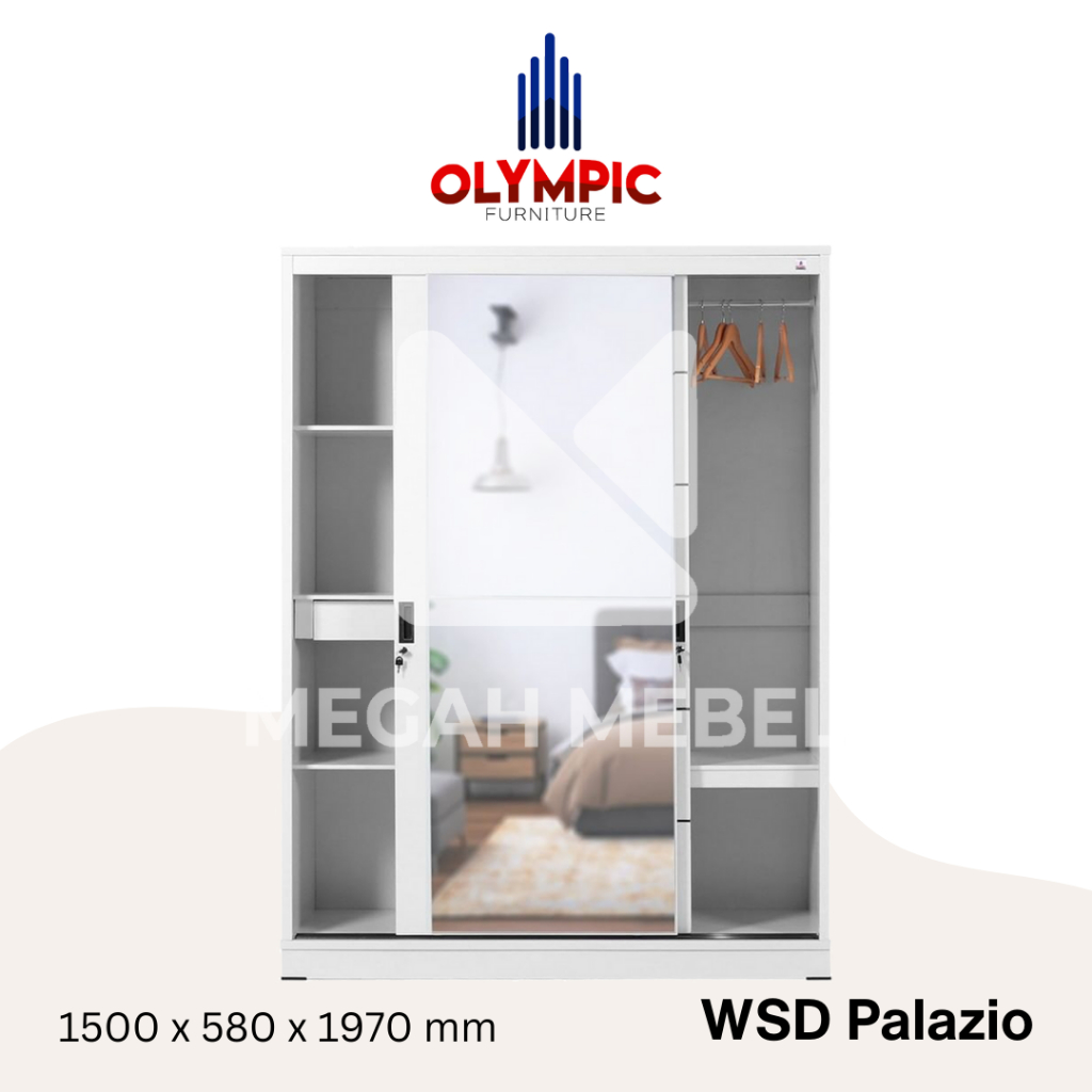 Olympic Lemari Sliding WSD Palazio Xtra Large