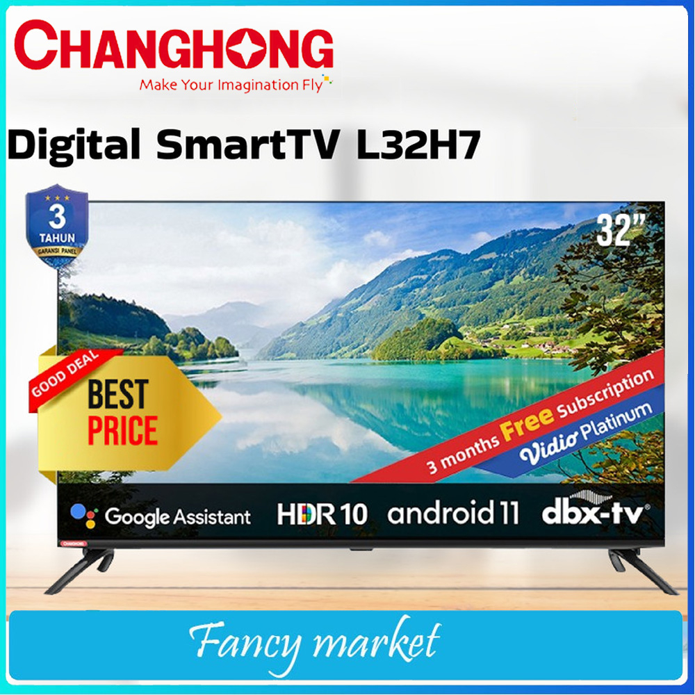PROMO - ANDROID TV CHANGHONG/SMART TV LED TV CHANGHONG L32H7 - Layar 32 inch