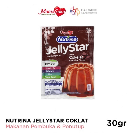 

JELI NUTRINA JELLYSTAR COKLAT 15GR MAMASUKA JELLY STAR CHOCOLATE