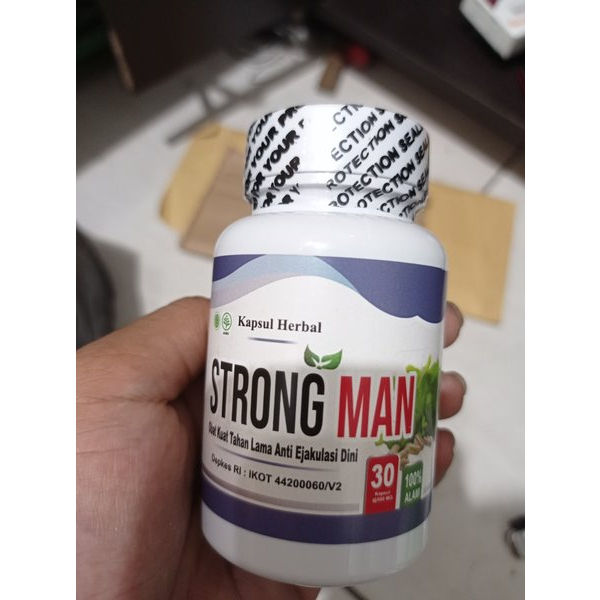 Promo Strong Man 100% Asli Original Herbal Pria lsi 60 Kapsul Strongman