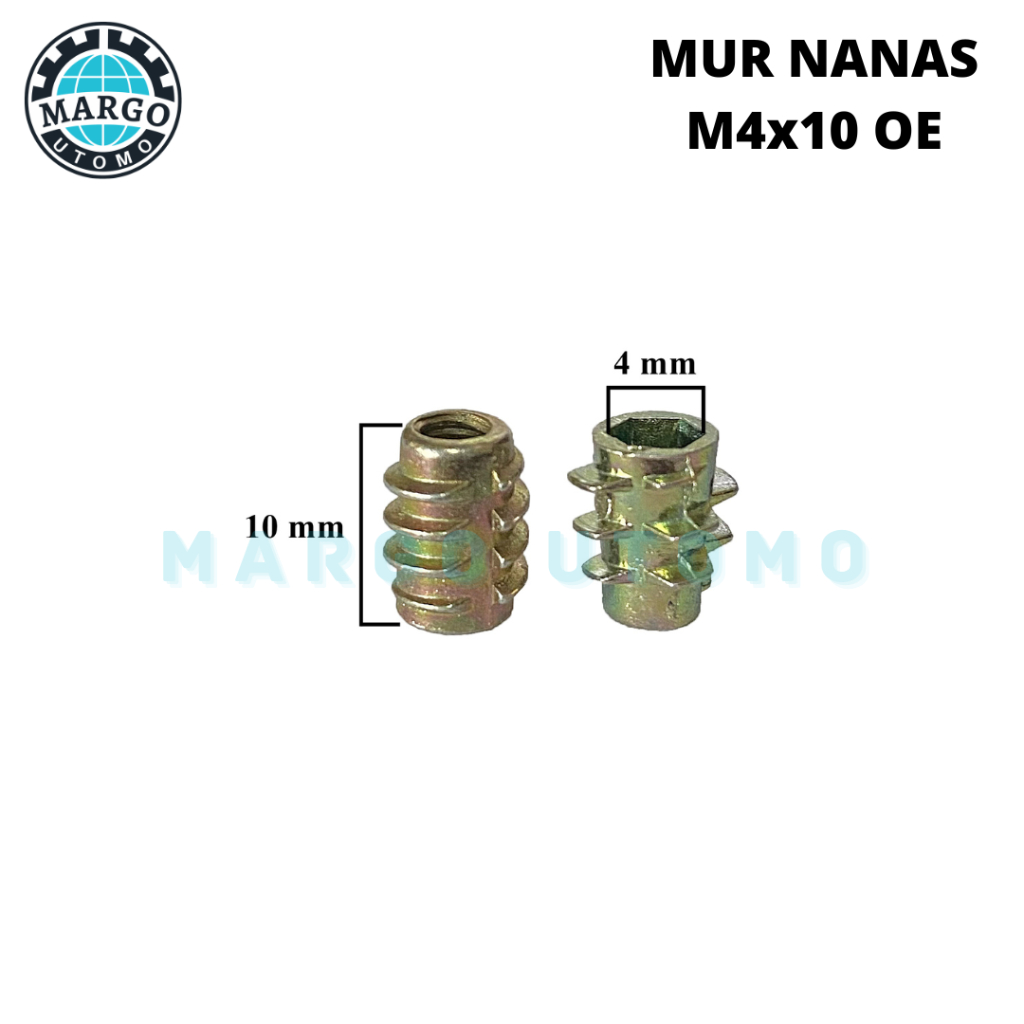 Mur Nanas Mur Tanam M4x10 OE