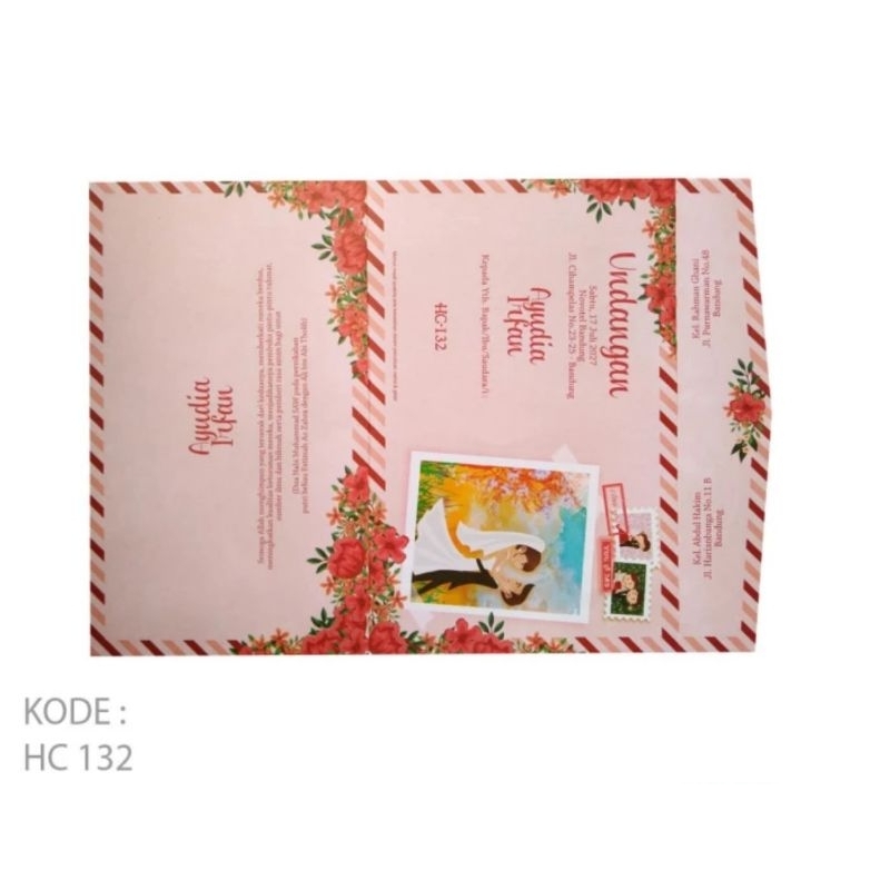 HC 132 Blangko Undangan Nikah Pernikahan | Blangko Undangan | Kartu Undangan | Undangan Nikah | Unda