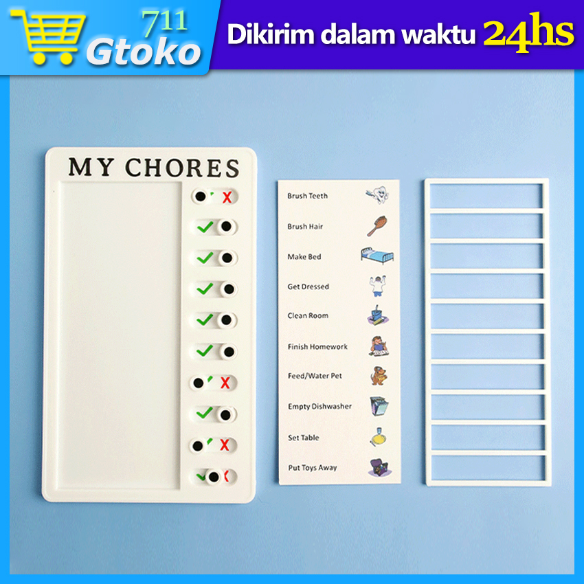 

Papan Jadwal Belajar To Do List Time Table My Chores Checklist Planner Memo Board