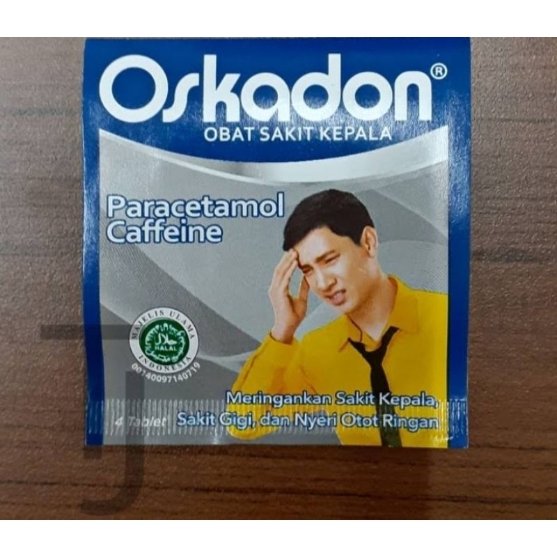 OSKADON biru ll Obat Sakit Kepala ll Oskadon Obat sakit kepala isi 4 tablet