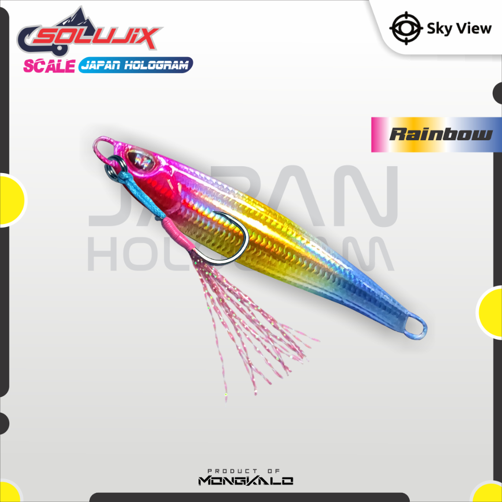 Mongkalo Solujix Sisik-Kecil noGID noMotif Candy 15 Rainbow