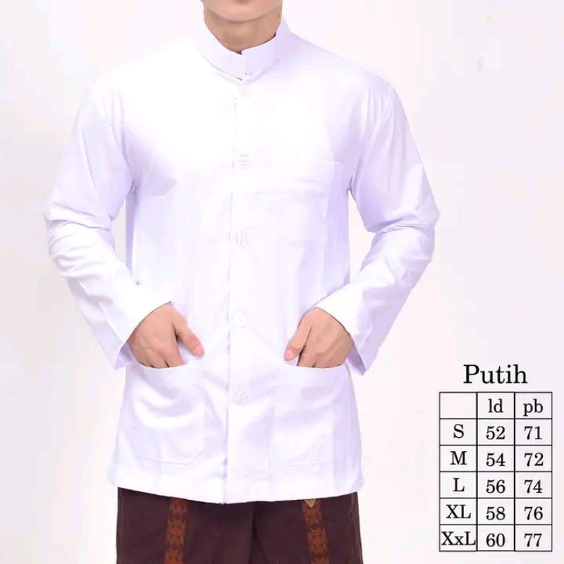 Koko Pria polos haibah Baju muslim Habib Dewasa Exclusive Premium