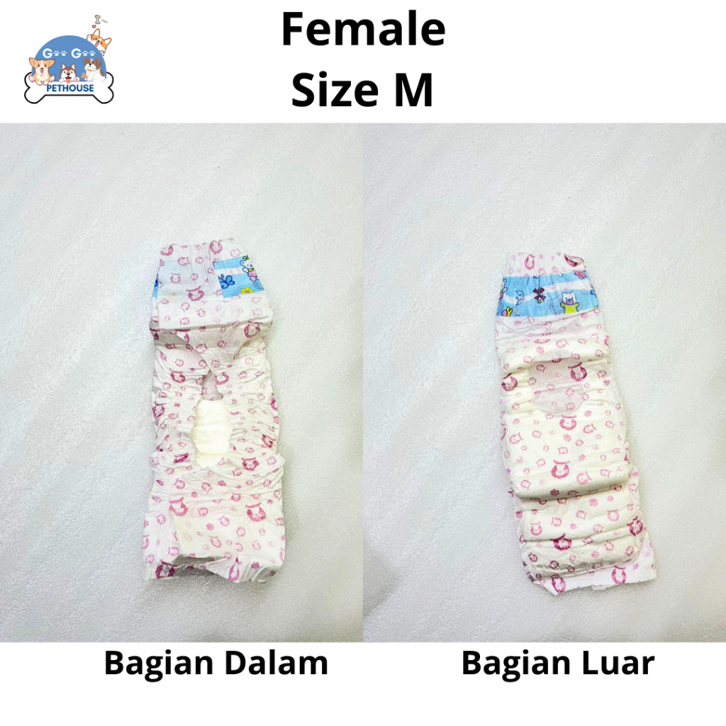 Pet Diapers Popok Pampers Anjing Kucing Pampers Kucing /Popok Anjing Jantan Betina /Celana Dalam Diapers Merek OPTIMA PAD (PCS)