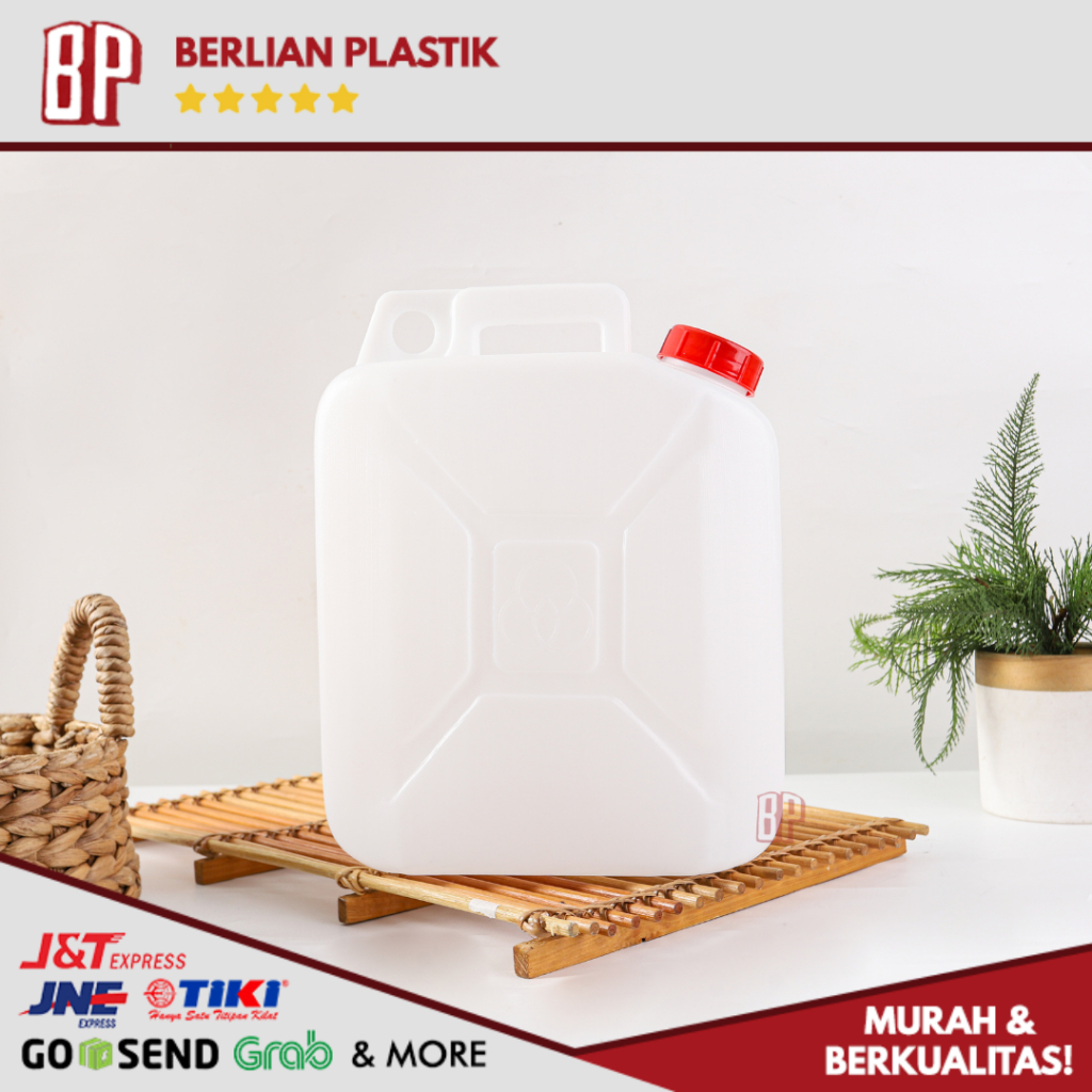 Botol Jerigen 10L / Jerigen HDPE 10L / Jirigen 10L Baru + Segel ( Gratis Packing )