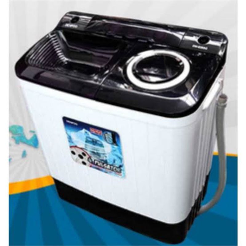 mesin cuci 2tabung 8kg denpoo DW828