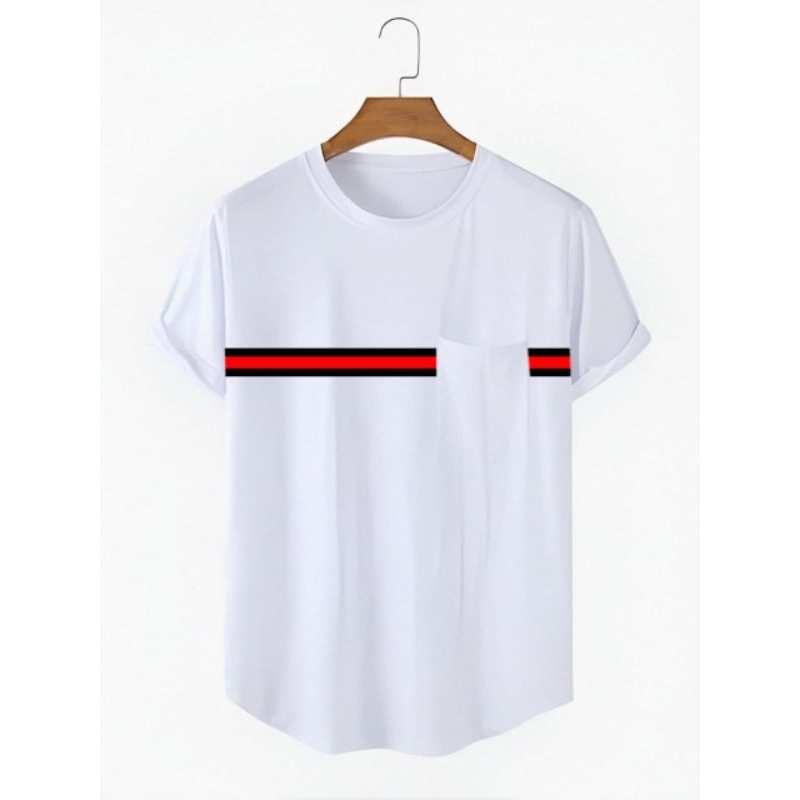 kaos oval lengan pendek kantong depan sablon DTF pria distro terbaru kaos Ariel Noah Murah Tebal Ove