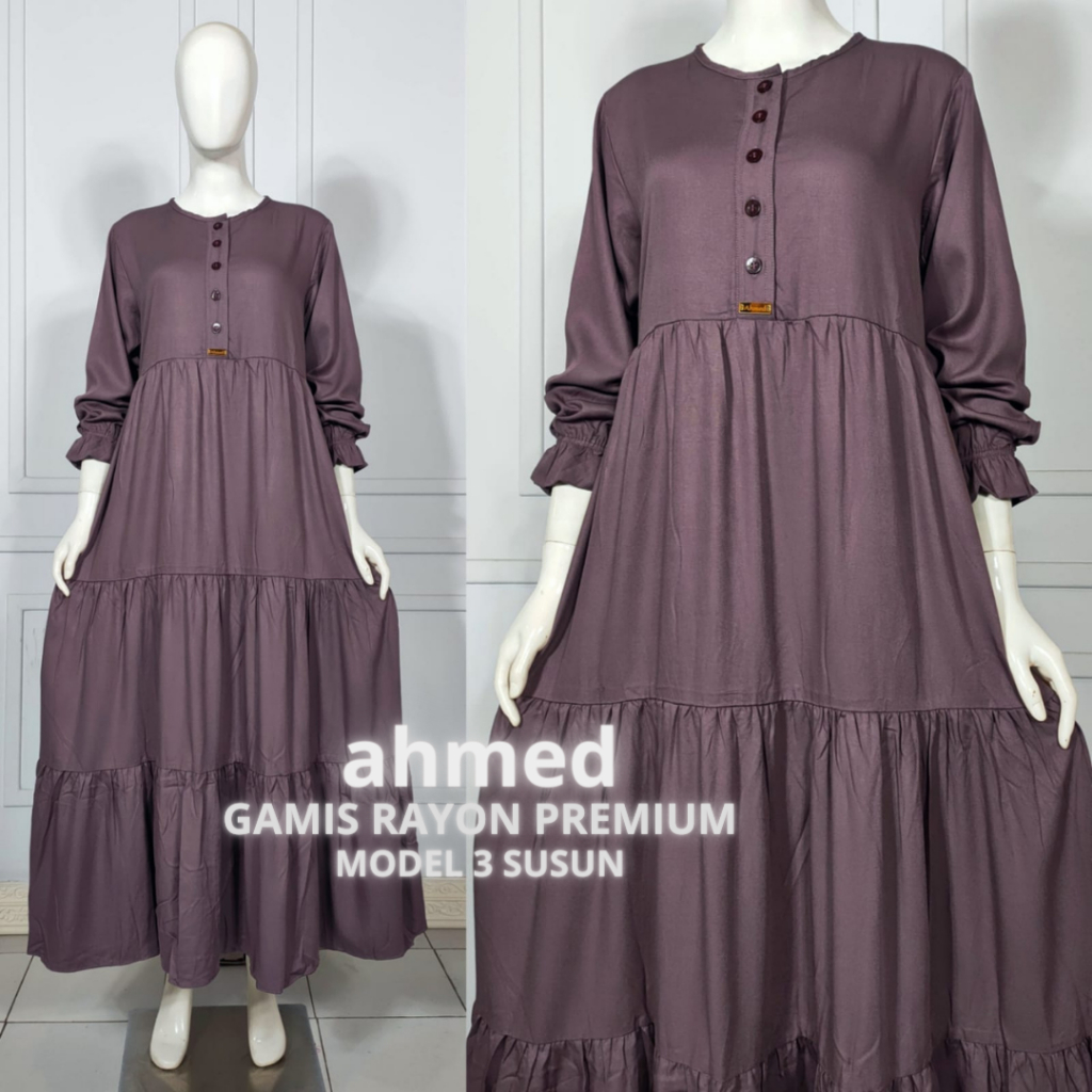 GAMIS SUSUN RAYON PREMIUM - GAMIS HOME DRESS - GAMIS JUMBO RAYON IMPOR - GAMIS RAYON TWILL SALVINA A