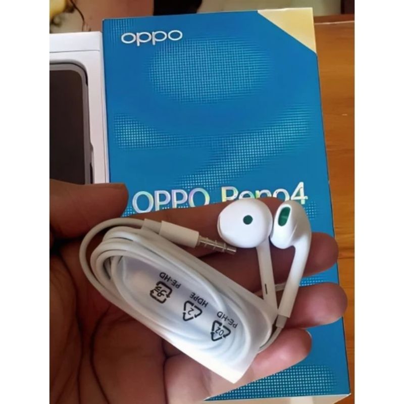 Headset original bawaan hp Oppo Reno 4