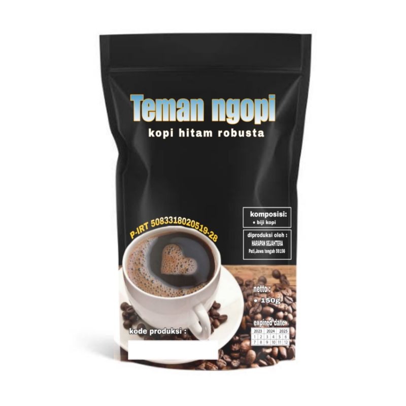 

kopi bubuk,bubuk kopi hitam muria robusta roasting 150g