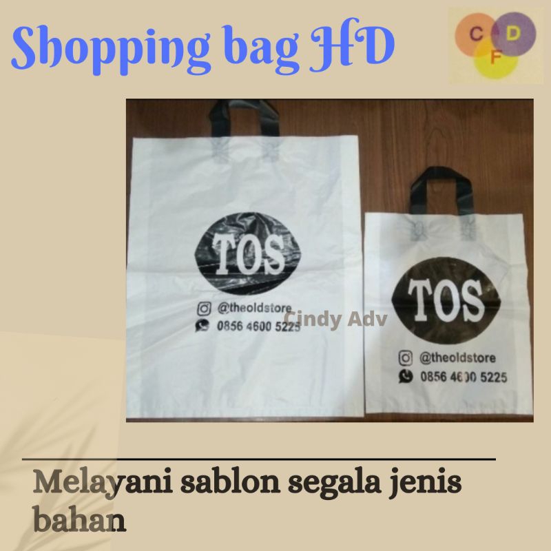 tas plastik Olshop/sablon plastik Olshop /shopping bag hd plong