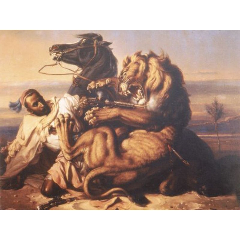 Lukisan Raden Saleh Between Life and Death Painting