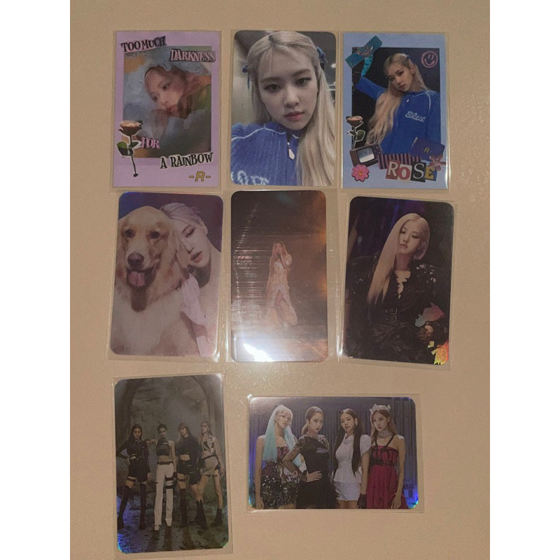 Blackpink Rose Jisoo Jennie Lisa photocard pc On the Ground ygs pob ktown lyrics card group