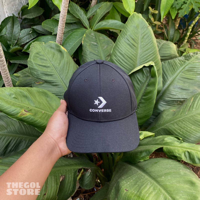 TOPI CAPS CONVERSE LOCKUP BASEBALL (Black) ORIGINAL