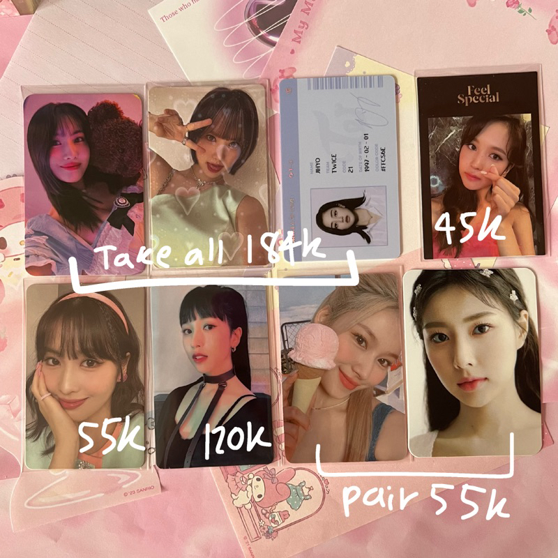 [BACA DESC, READY] momo twice official photocard sana dicon ice cream formula of love digi withmuu p