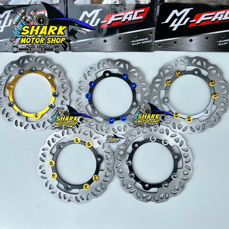 Piringan cakram disc MUFAC nmax new old aerox 155 lexi depan belakang floating ukuran standar model 