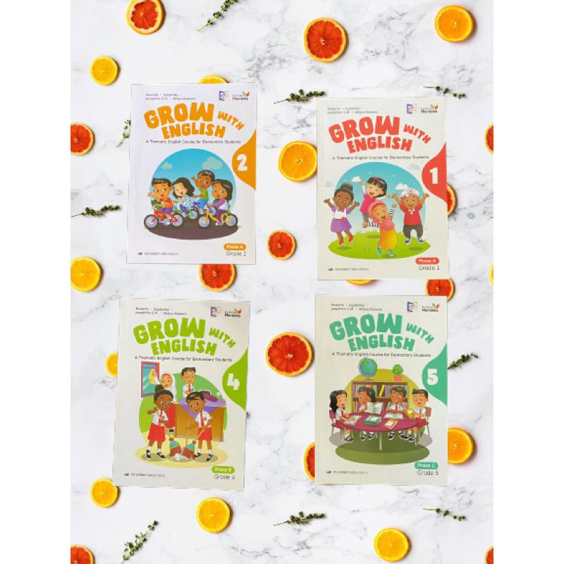 

Buku Kumer SD Grow With English Kelas 1,2,4,5 Penerbit Erlangga / Buku Erlangga Kurikulum Merdeka