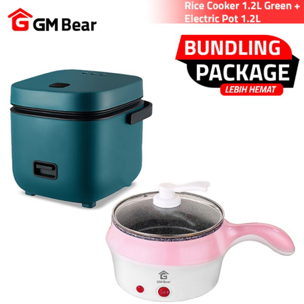 Jual BUNDLING GM Bear Rice Cooker 1222  Panci Elektrik Portable 1229 Murah