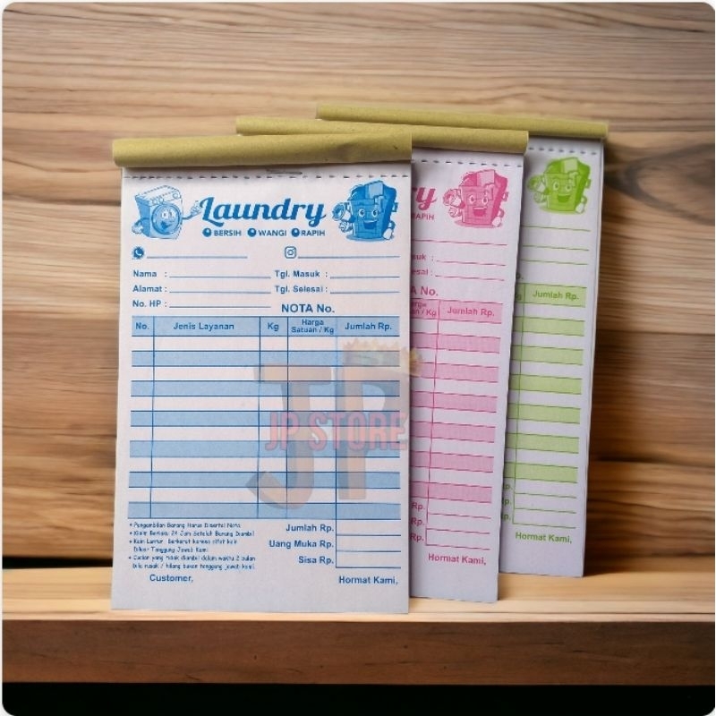 

NOTA LOUNDRY 2 PLY 1/4 FOLIO D - SIAP KIRIM