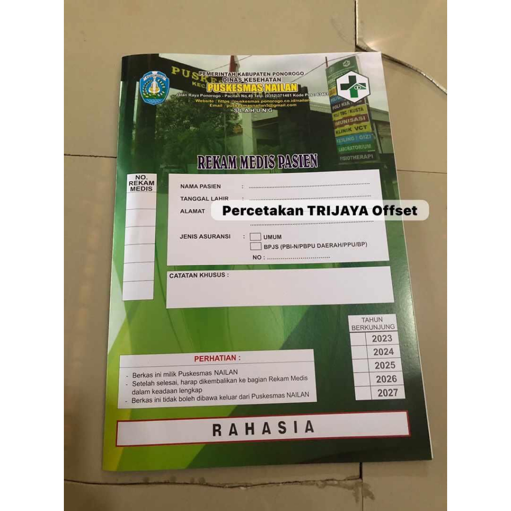 

Cetak Map Kertas Printing/Cetak/Offset