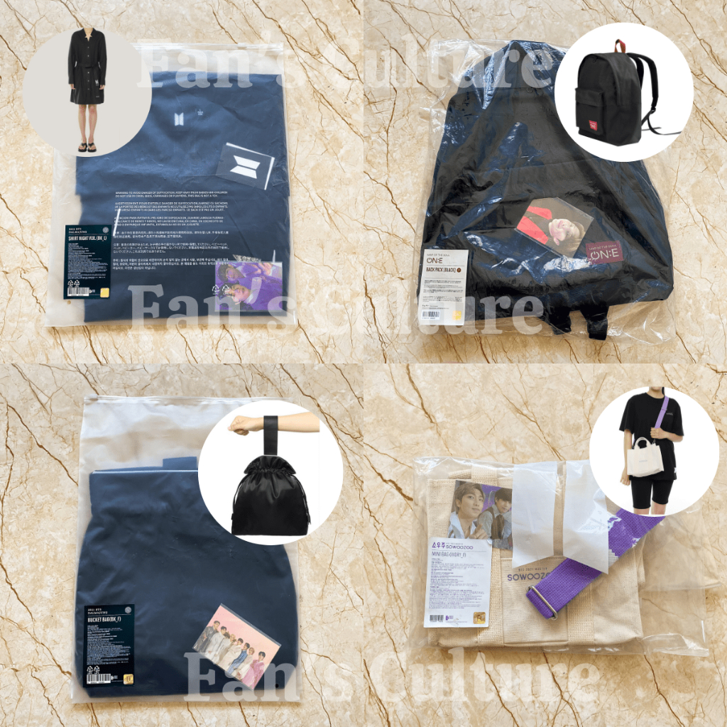 [READY STOCK] BTS 2021 Dalmajung Sowoozoo Map of the Soul ON:E Merch - Shirt Black/Bucket Bag/Backpa