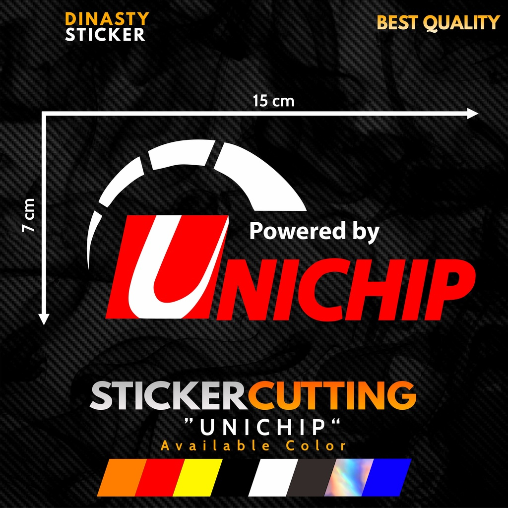 1532 STICKER STIKER CUTTING MOBIL VIRAL UNICHIP DASTEK RACING SPEED RACE UNICHIP