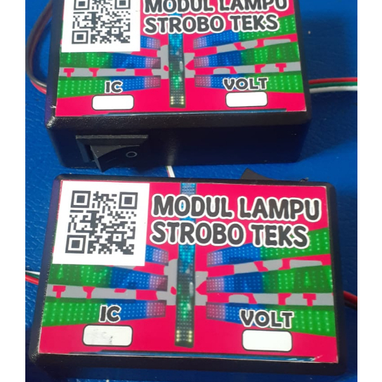 Modul lampu strobo teks 7 baris ,Modul strobo teks truk, Modul lampu strobo teks pick up 12 dan 24 V