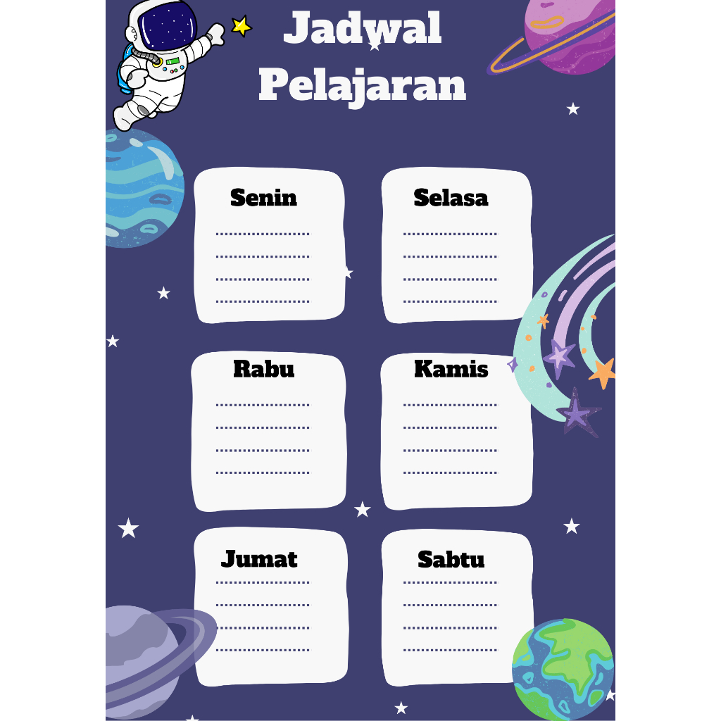 

Jadwal Pelajaran Sekolah